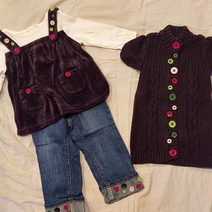 Gymboree Matching Children's/Toddler Outfit/ Clothing Set (4 piece)